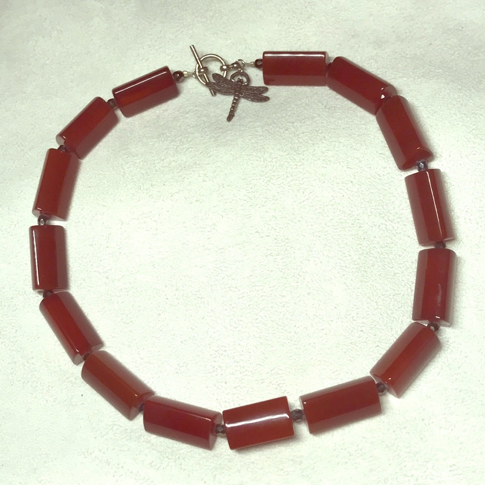 Semi-Precious short Statement necklace